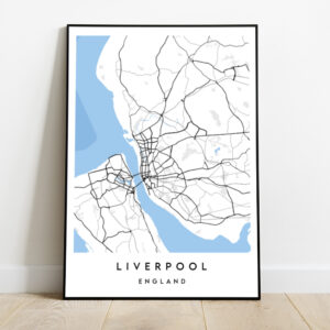 Minimalist Style Personalised Map Poster